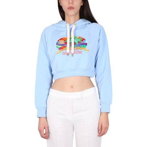 casablanca cropped sweatshirt