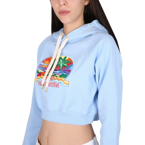 casablanca cropped sweatshirt