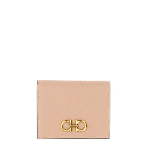 ferragamo compact wallet gancini