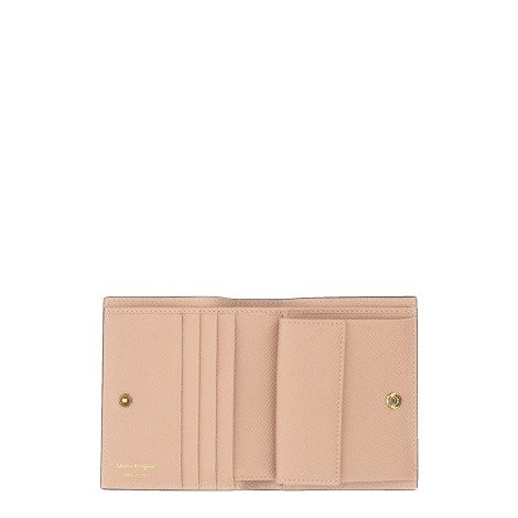 ferragamo compact wallet gancini
