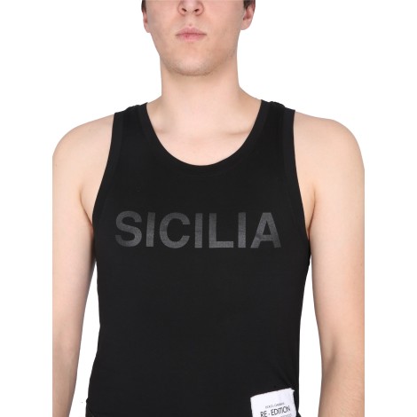 dolce & gabbana tank top with logo