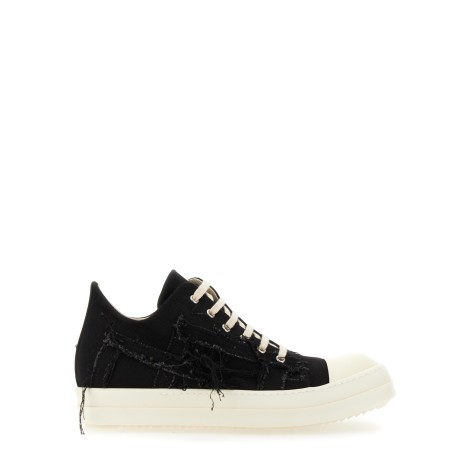 rick owens drkshdw low slashed denim sneaker