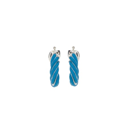 bottega veneta triangular twist hoop earrings