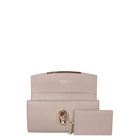 ferragamo continental gancini wallet
