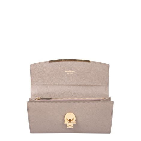 ferragamo continental gancini wallet