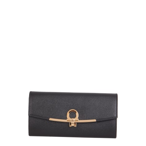 ferragamo medium leather wallet with hook