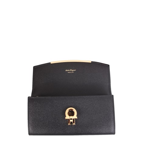 ferragamo medium leather wallet with hook
