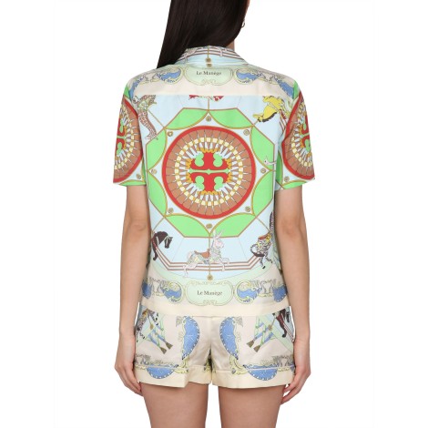tory burch printed shirt