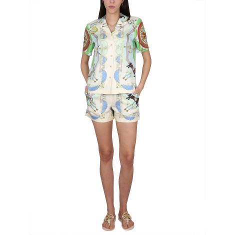 tory burch printed shirt