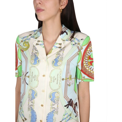 tory burch printed shirt