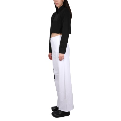 raf simons cropped fit shirt
