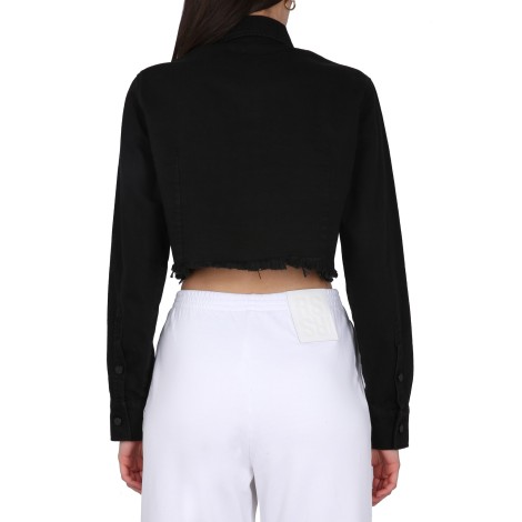 raf simons cropped fit shirt