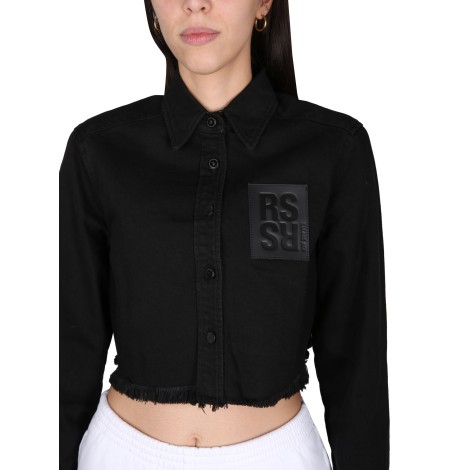 raf simons cropped fit shirt