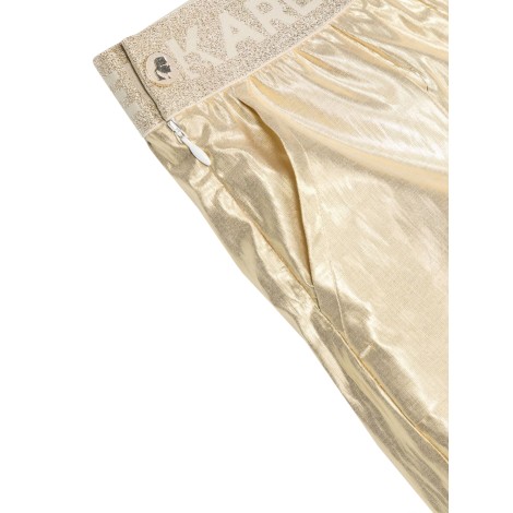 karl lagerfeld logoed elastic shorts