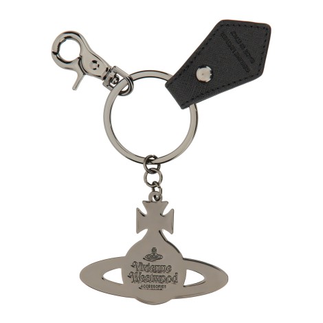 vivienne westwood debbie hammered orb keychain