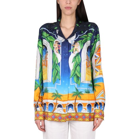 casablanca printed shirt