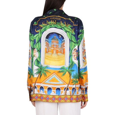 casablanca printed shirt