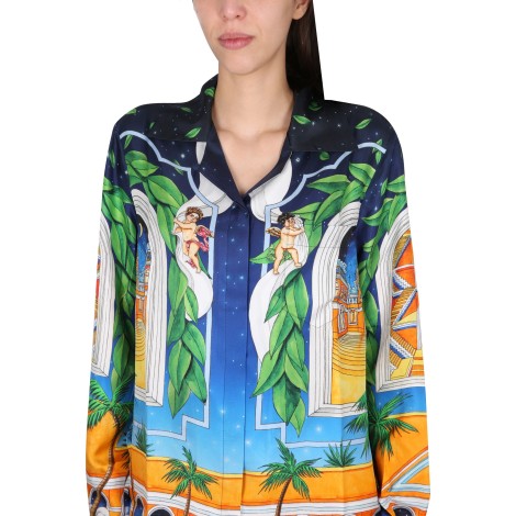 casablanca printed shirt