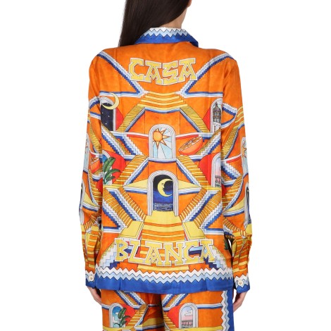 casablanca printed shirt
