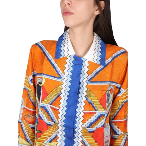 casablanca printed shirt