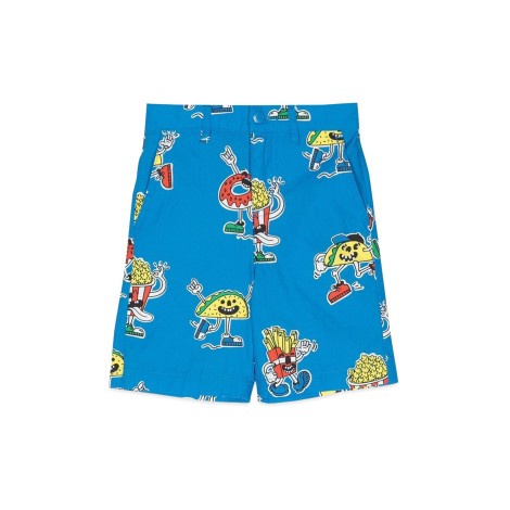 stella mccartney allover print bermuda shorts