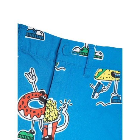 stella mccartney allover print bermuda shorts