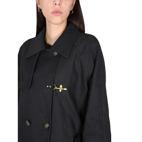 fay double-breasted trench coat