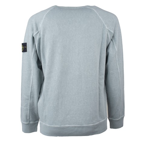 Felpa Stone Island sweat-shirt tintura non uniforme verde acqua