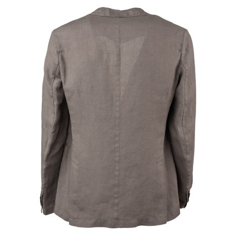 Blazer Altea in lino tinto in capo tortora