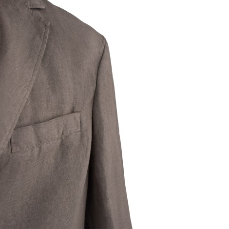 Blazer Altea in lino tinto in capo tortora