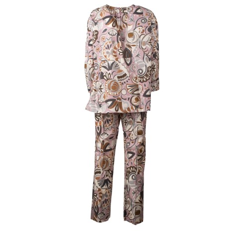 Completo blusa ilenia pantalone licia cotone fantasia