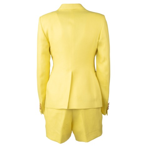 Tailleur giacca doppio petto + bermuda 100% lino