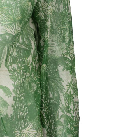 Camicia cobra voile fantasia verde