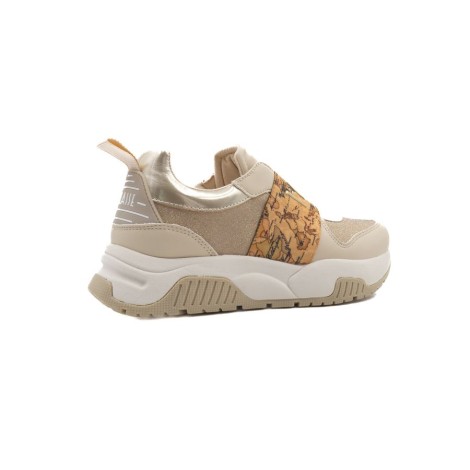 Sneakers Donna Beige/platino ALVIERO MARTINI Pelle