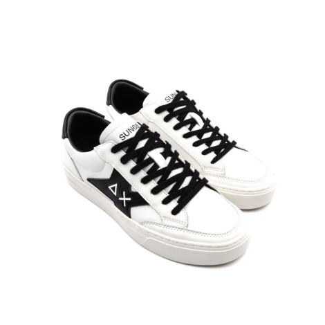 Sneakers Uomo Bianco/nero SUN68 Pelle