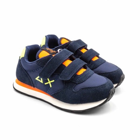 Sneakers Bambino Navy blue SUN68 Pelle