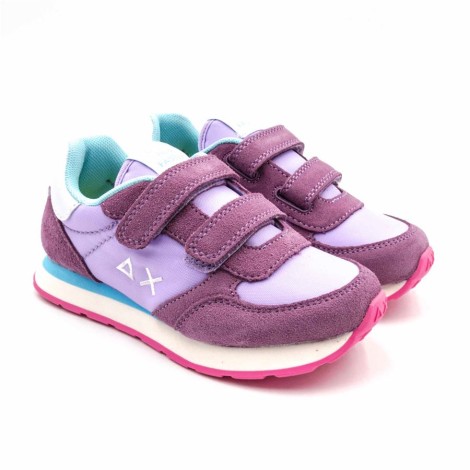 Sneakers Bambino Lilla SUN68 Pelle