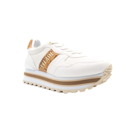 Sneakers Donna BIANCO/GEO BEIGE ALVIERO MARTINI Pelle