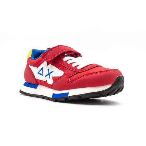 Sneakers Bambino Rosso SUN68 Pelle