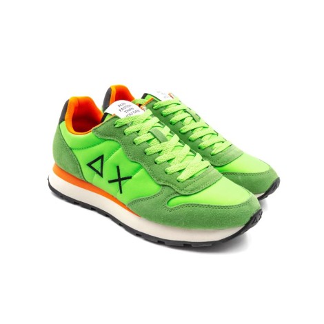 Sneakers Uomo VERDE FLUO SUN68 Pelle