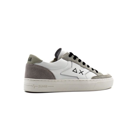 Sneakers Uomo GRIGIO CHIARO/BIANCO SUN68 Pelle