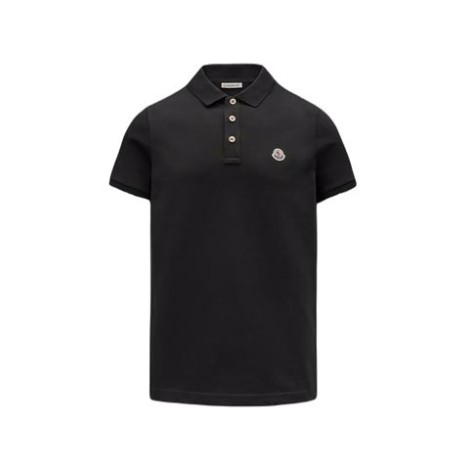 Polo di Moncler, da uomo, colore nero. Modello a maniche corte, realizzato in piquet di cotone. Caratterizzato da dettaglio logo in tessuto e polsi e collo lavorati a costine. Colletto classico con tre bottoni. Vestibilità regolare. 