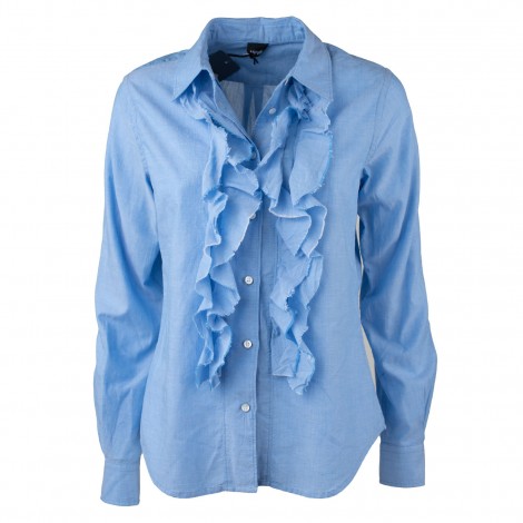 Camicia in cotone azzurro