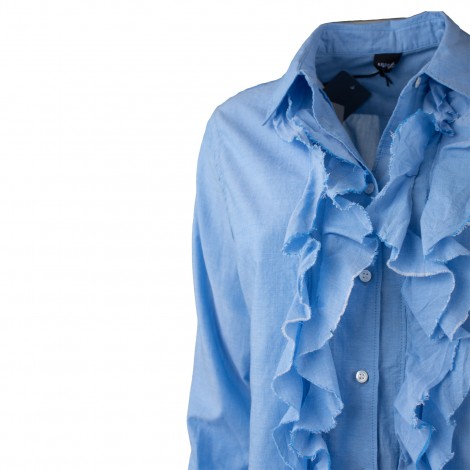 Camicia in cotone azzurro