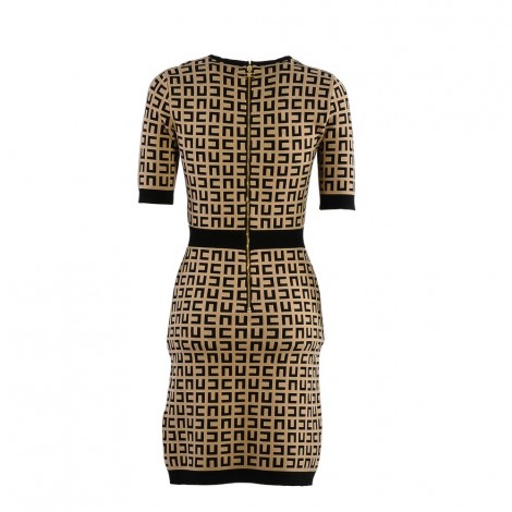 Abito Elisabetta Franchi AM40Z beige e nero