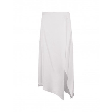 STELLA MCCARTNEY Gonna Midi Asimmetrica Bianca