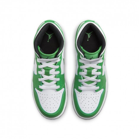 Jordan 1 Mid Lucky Green (GS)