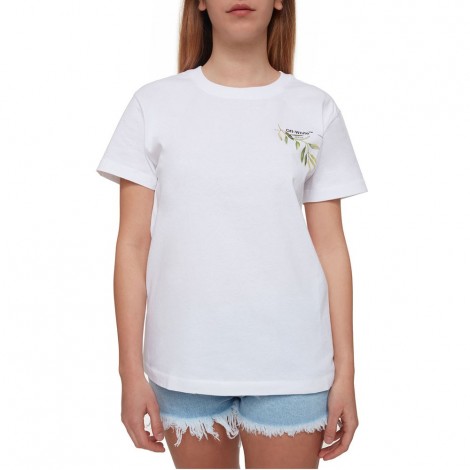 off white leaf tee
