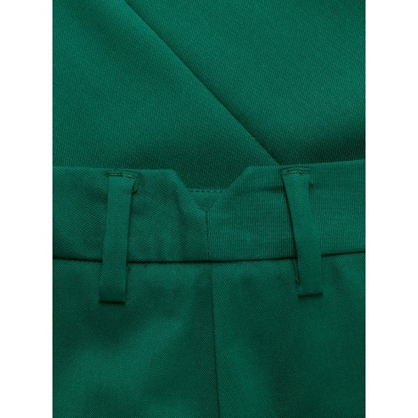 ALBERTO BIANI Pantaloni cropped verdi con passanti per cintura