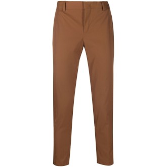 PT TORINO pantalone cropped slim marrone chiaro